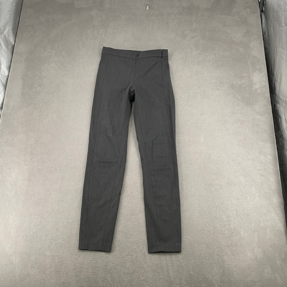 Gap Womens Skinny Ankle Pants Charcoal Gray Side Zip Stretch 874765-00 Fall 17